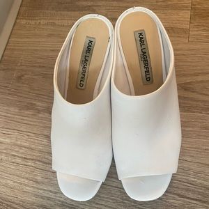 Karl Lagerfeld with chunky heel